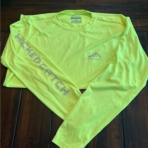Wicked Catch Neon Yellow Performance Shirt size L
